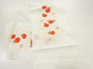 花模様刺繍半衿